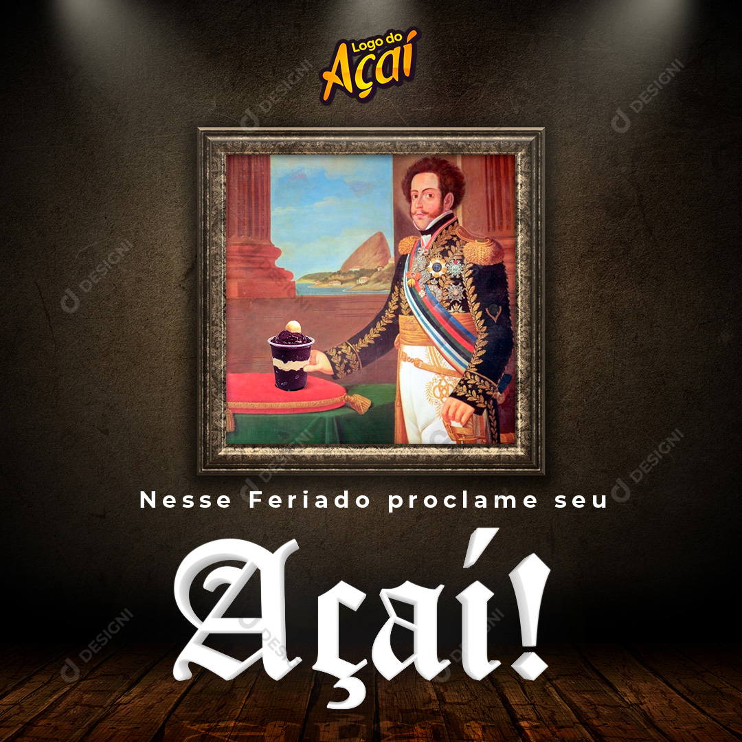 Proclame Seu Açaí Açaíteria Social Media PSD Editável