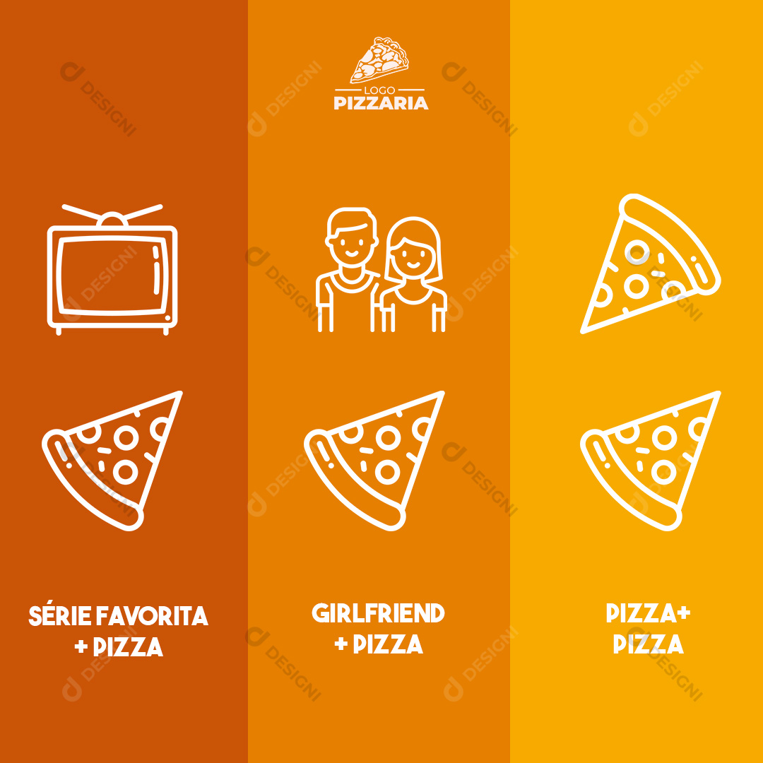Pizza Combiações Social Media PSD Editável Deliverys