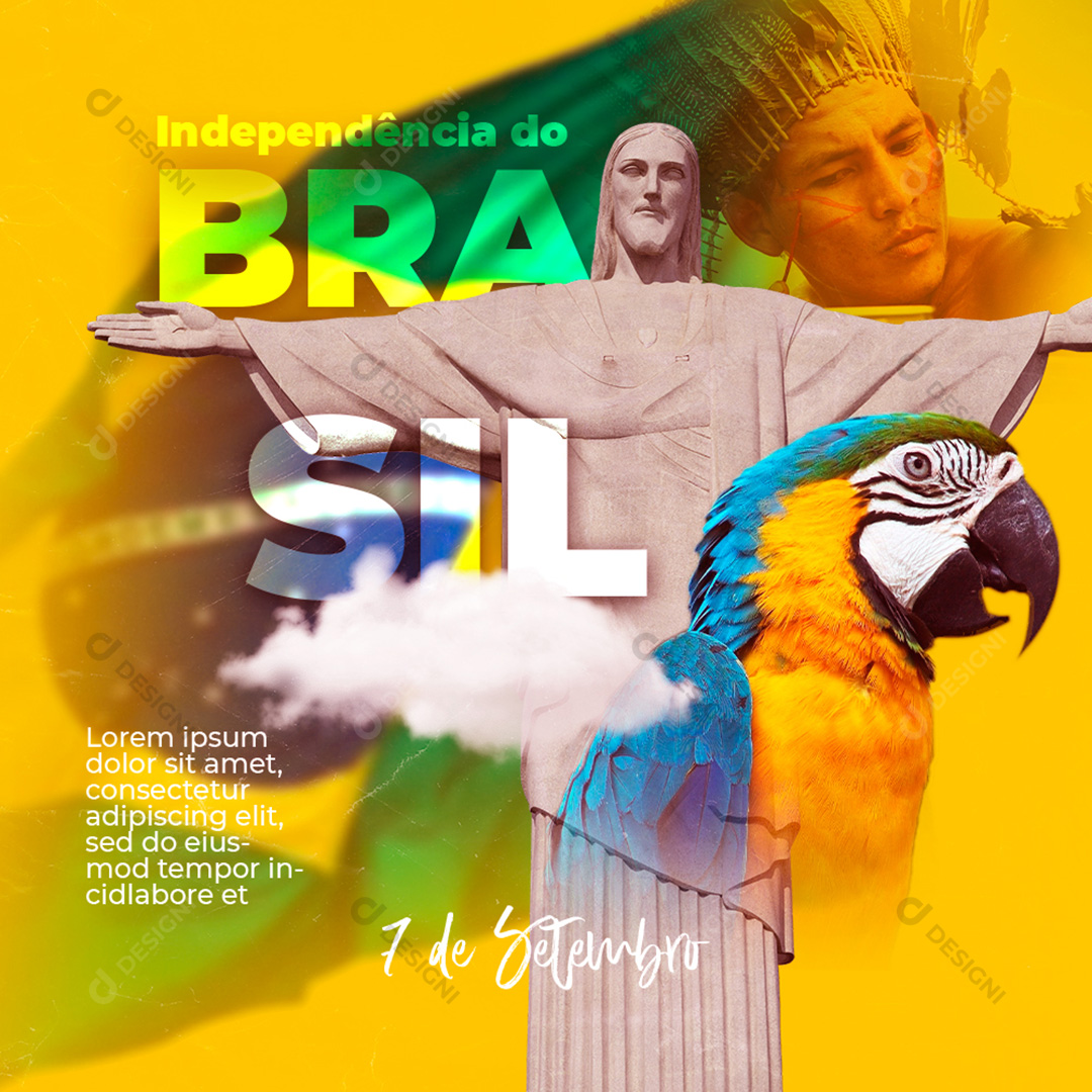 7 de Setembro Social Media PSD Editável