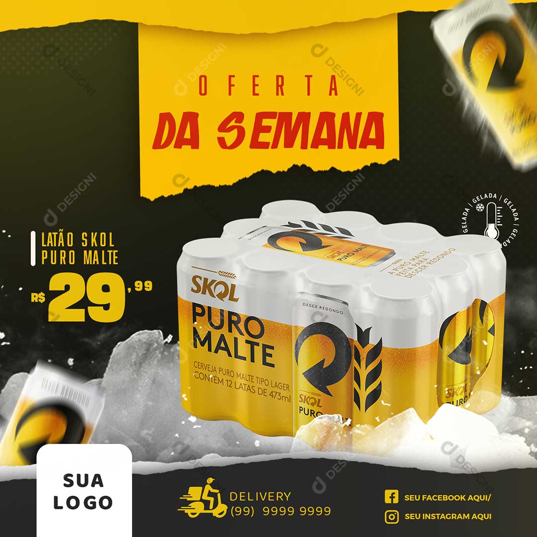 Oferta Da Semana Social Media PSD Editável