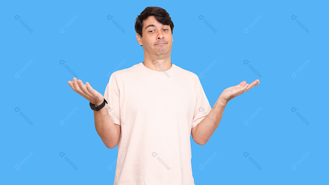 Homem Com Expressão de Dúvida Imagem JPG