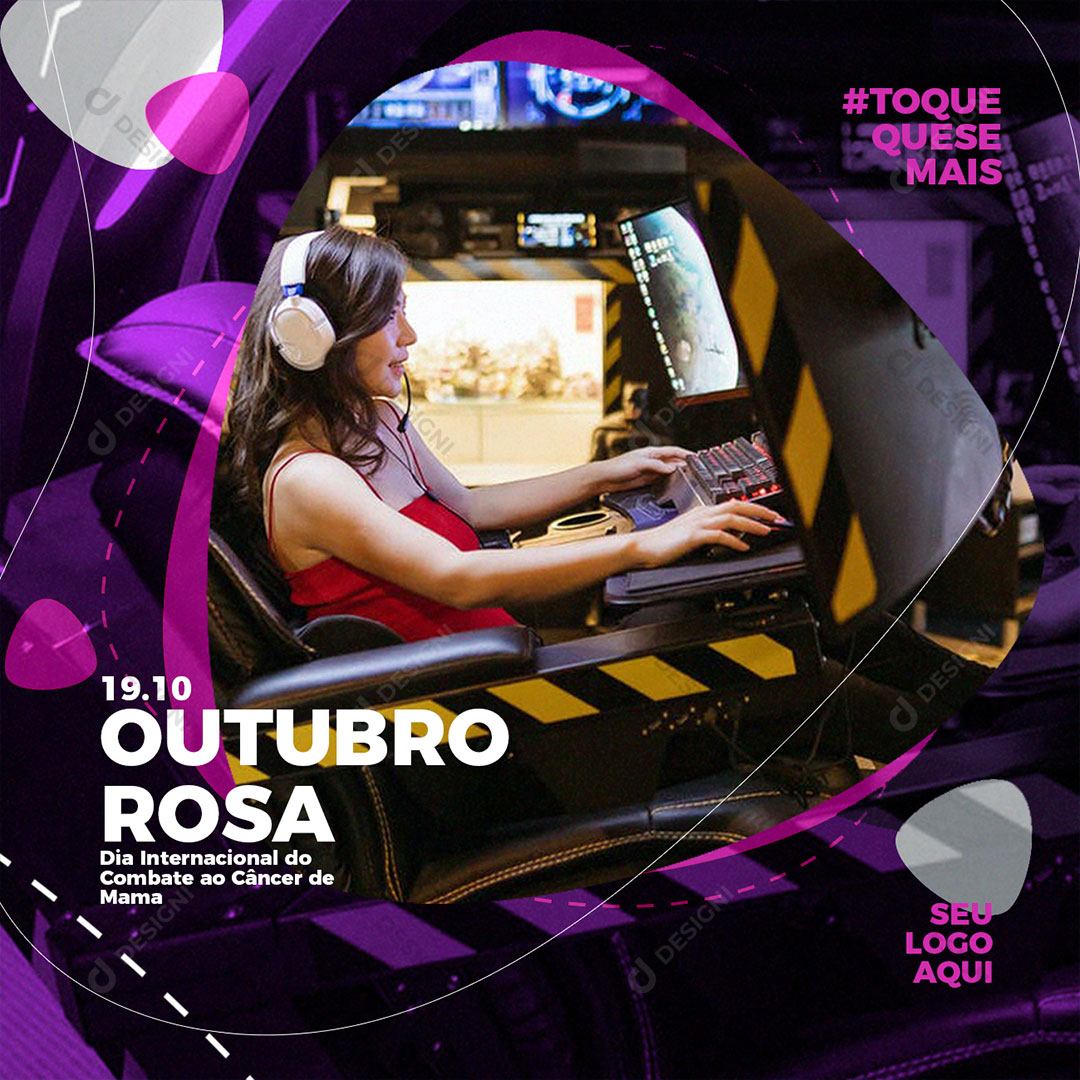 Post Data Comemorativa Outubro Rosa Social Media PSD Editável