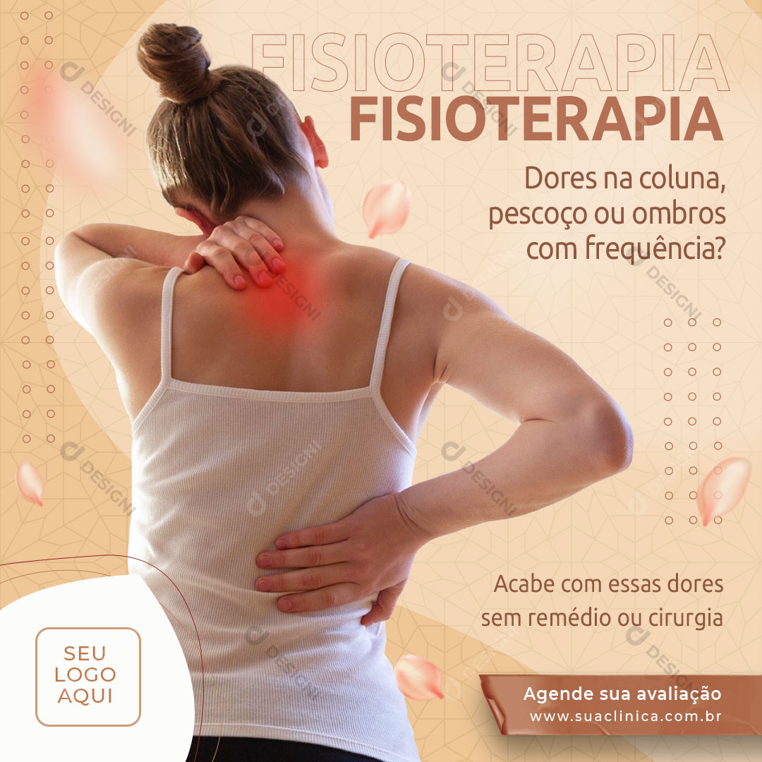 Agende Sua Fisioterapia Social Media PSD Editável