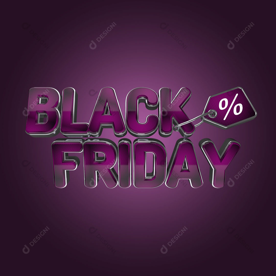 Black Friday Texto 3D Para Composição PSD