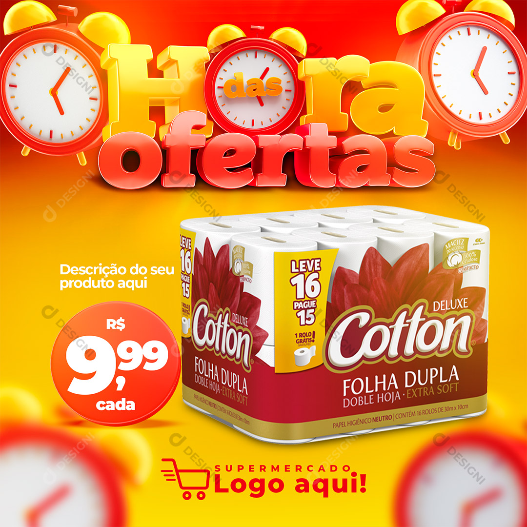 Hora Das Ofertas Produto Social Media PSD Editável