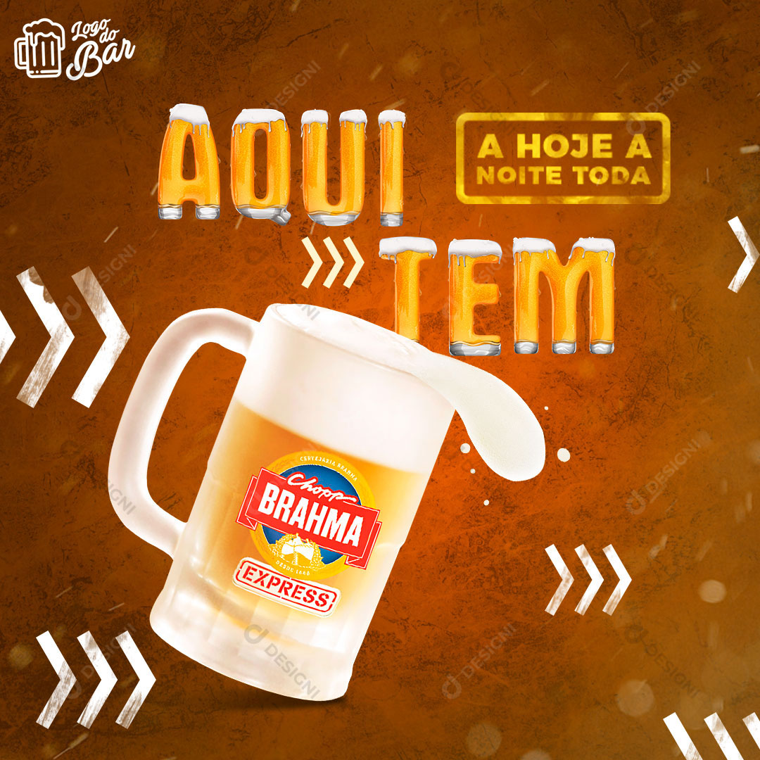 Post Distribuidora Aqui Tem Social Media PSD Editável