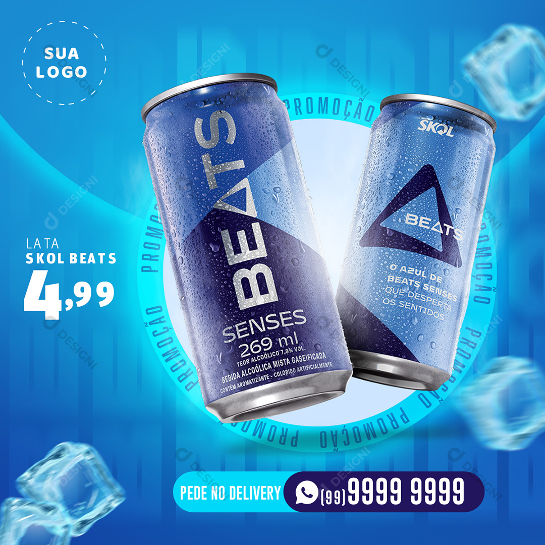 Skol Beats Social Media PSD Editável