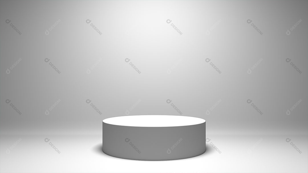 Background Branco Com Pódio 3D Base Imagem JPG