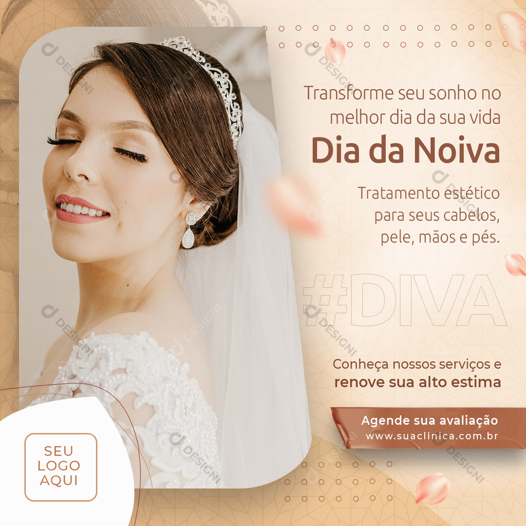 Dia Da Noiva Tratamento Estético Social Media PSD Editável