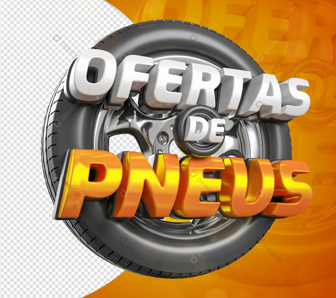 Ofertas de Pneus Selo 3D Para Composição PSD