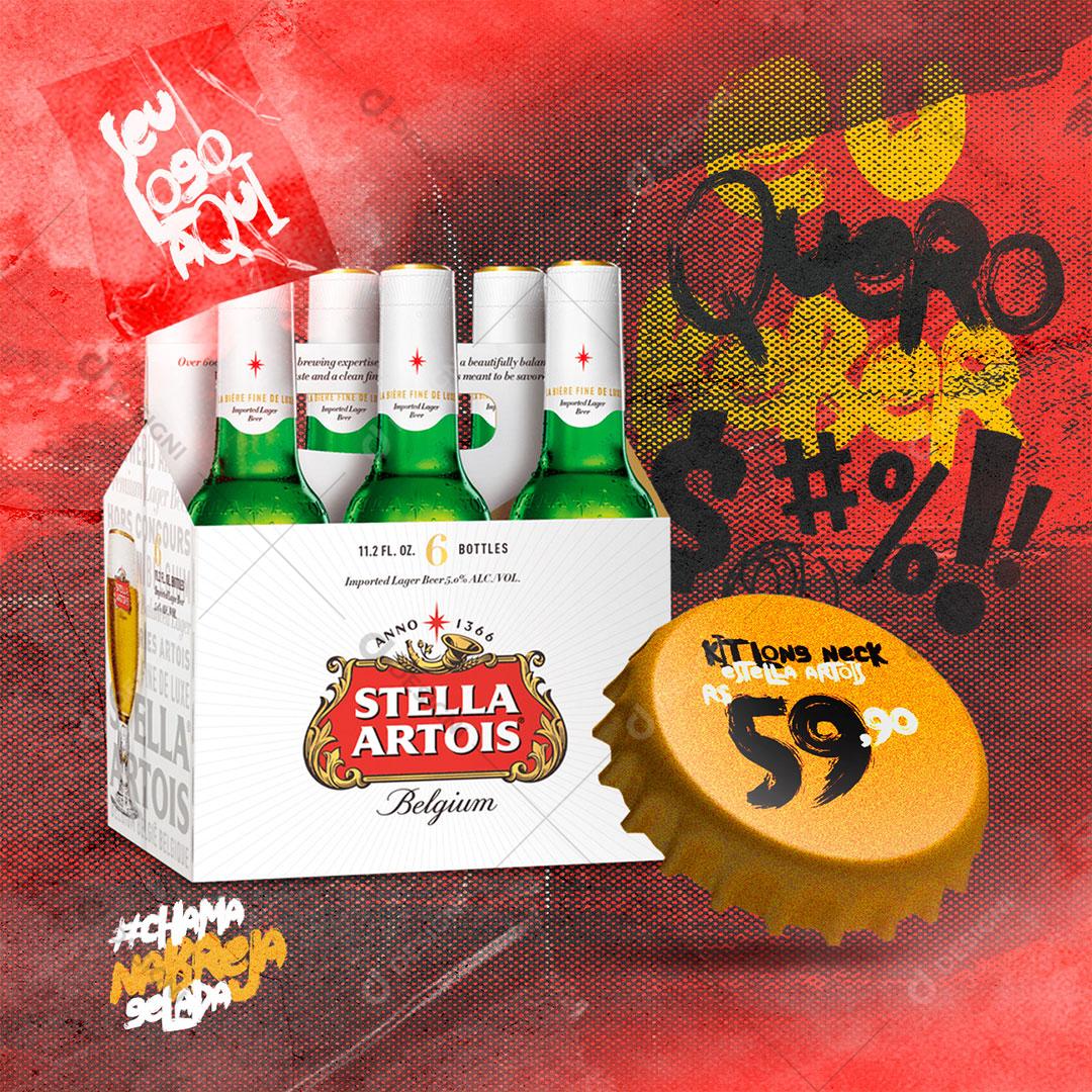 Post Feed Distribuidora Eu Quero Beber Social Media PSD Editável