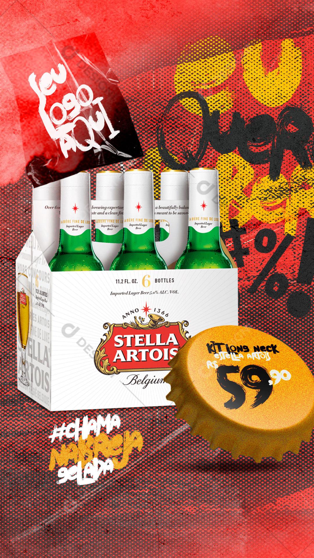 Post Story Distribuidora Eu Quero Drink Social Media Editable PSD