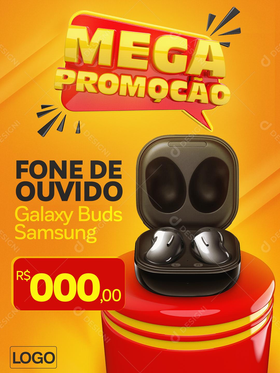 Mega Promoção Fone de Ouvido Social Media PSD Editável