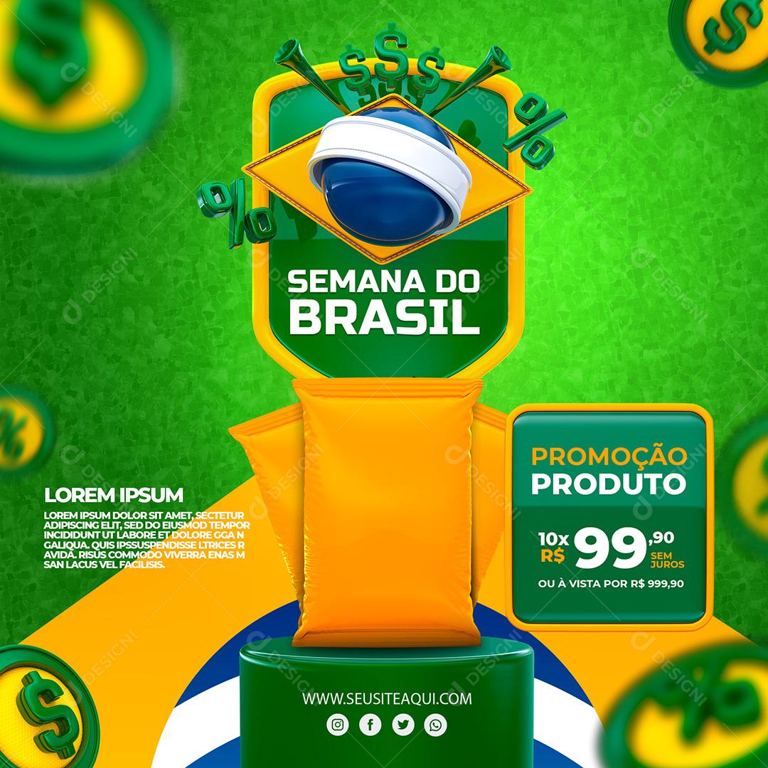 Venda de Produtos 7 de Setembro Social Media PSD Editável