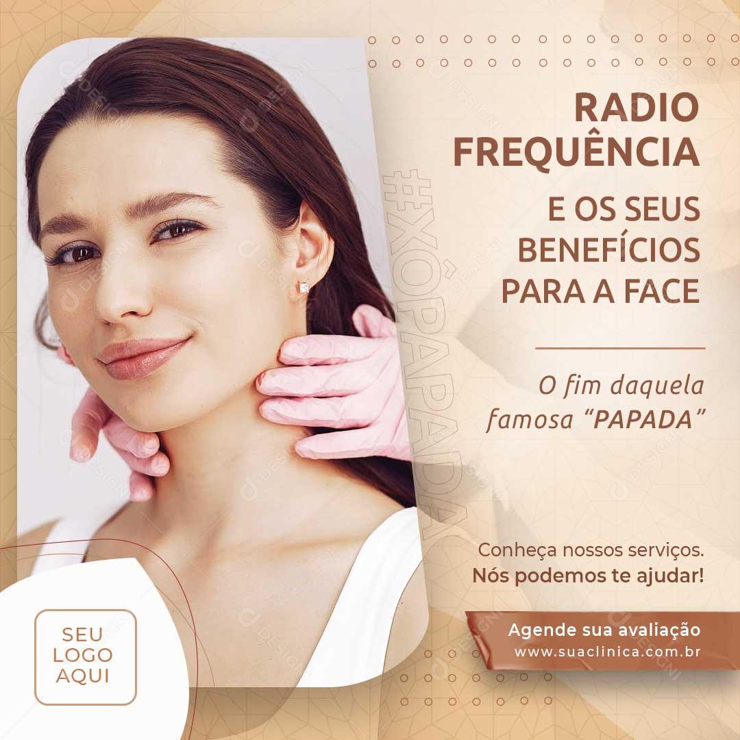 Post Feed Radio Frequência O Fim Daquela Famosa Papada Social Media PSD Editável