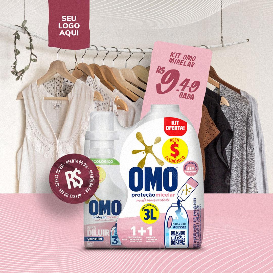 Post Feed Supermercado Produtos de Limpeza Social Media PSD Editável