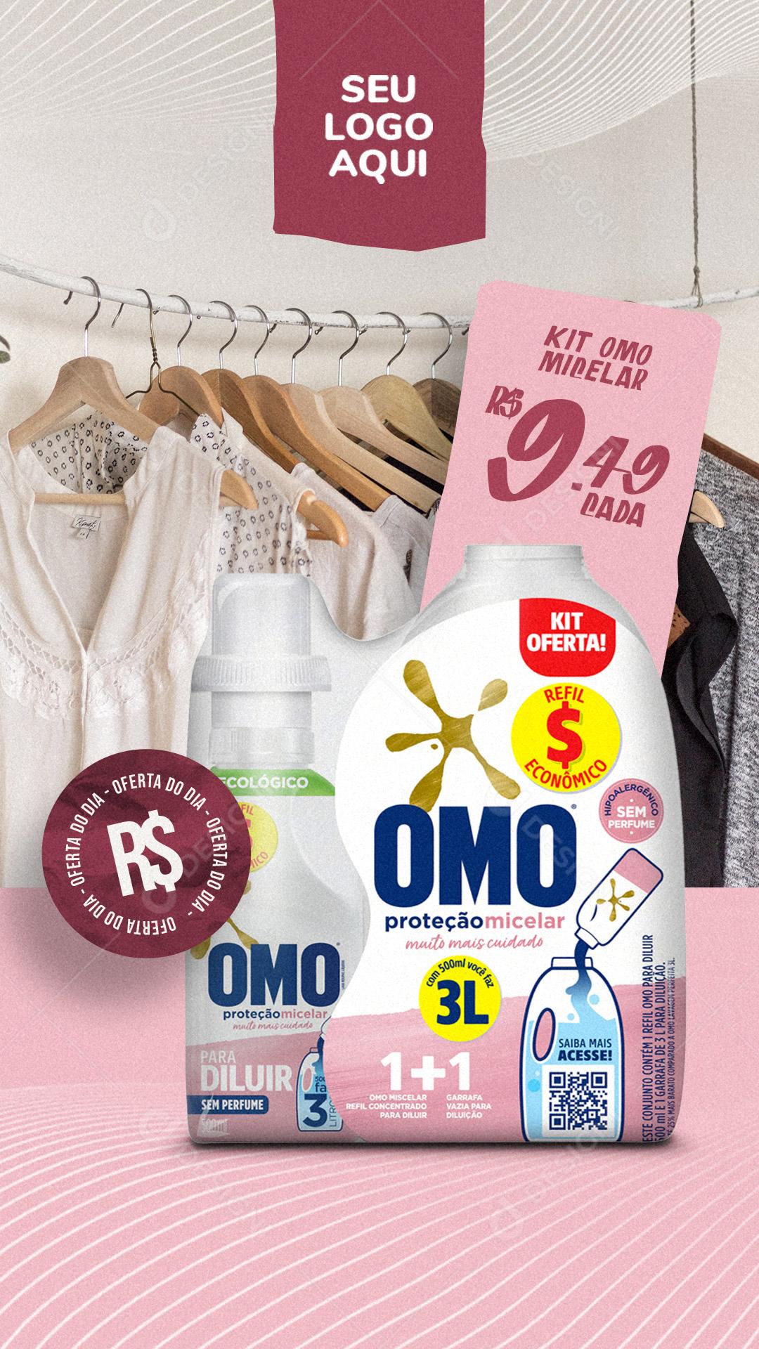 Post Story Supermercado Produtos de Limpeza Social Media PSD Editável