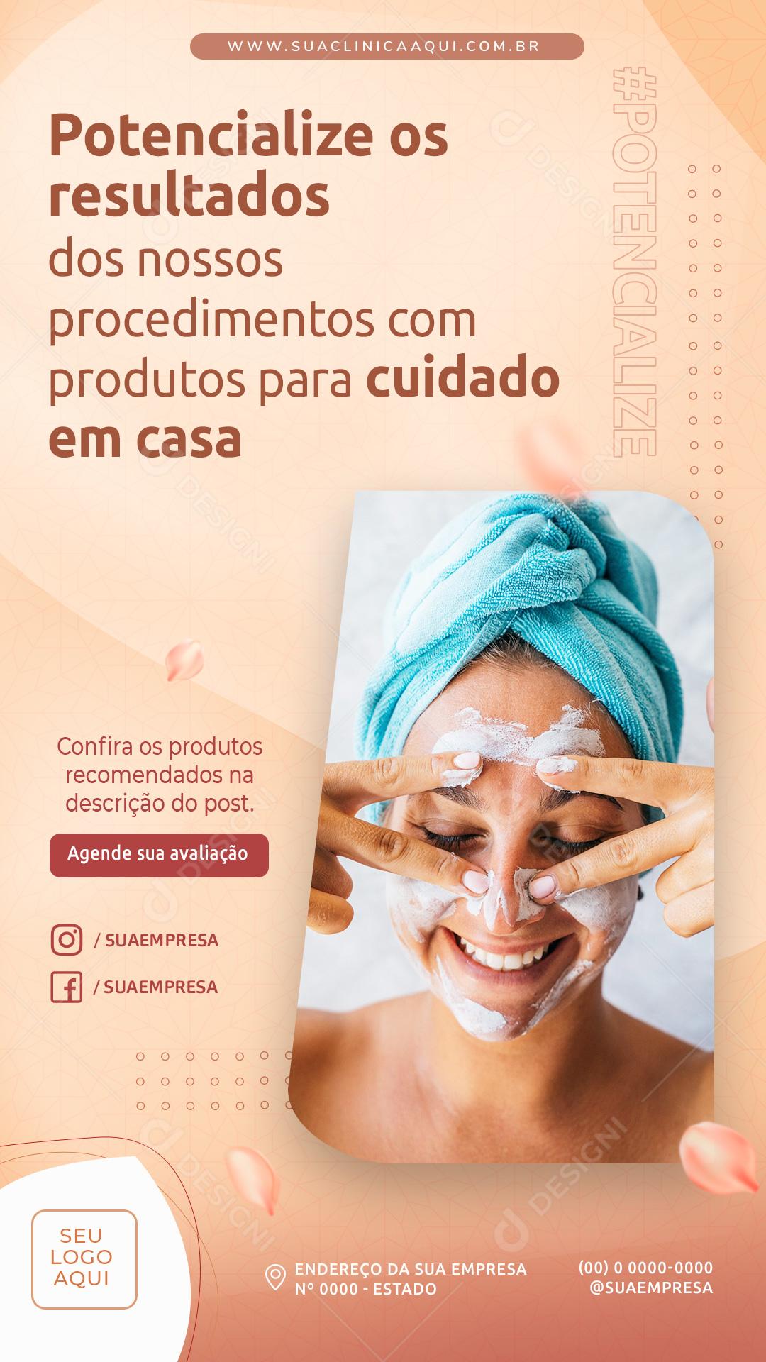 Post Story Potencialize os Resultados dos Nossos Procedimentos Social Media PSD Editável