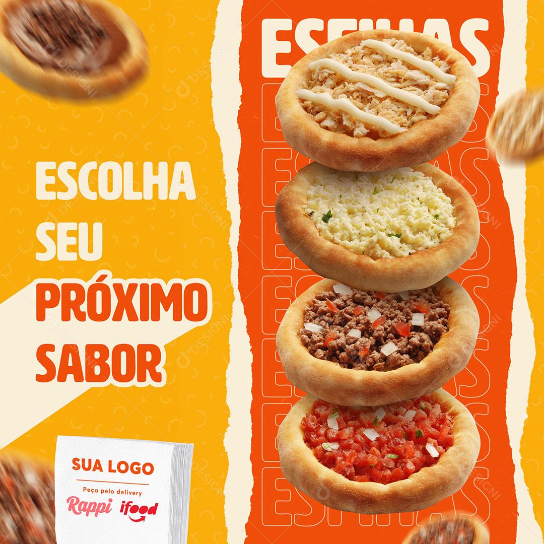 Escolha Seu Próximo Sabor Social Media PSD Editável