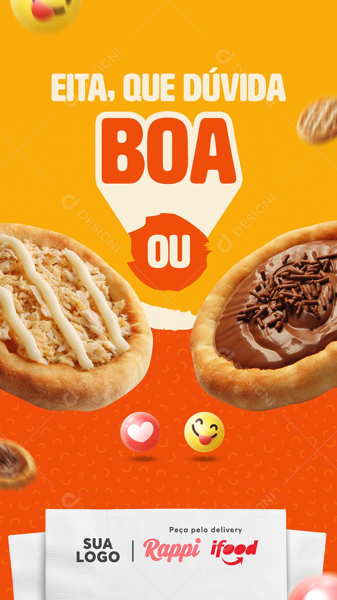 Story Eita Que Dúvida Boa Ou Social Media PSD Editável