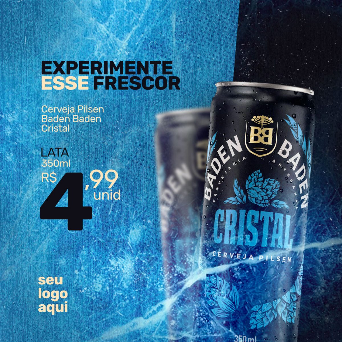 Cerveja Pilsen Baden Baden Social Media PSD Editável