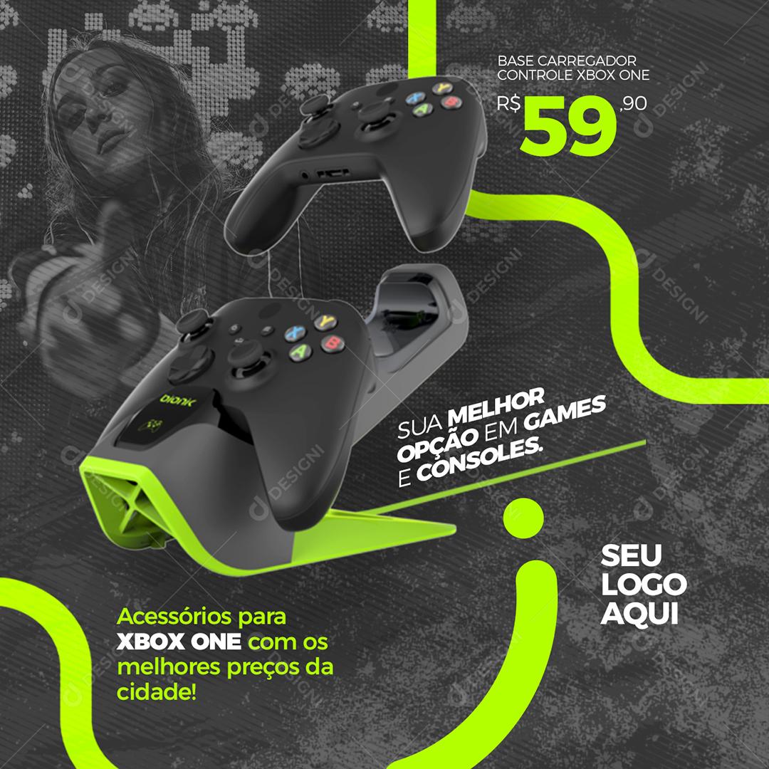 Post Feed Loja Sua Melhor Opção em Gamer e Console Social Media PSD Editável