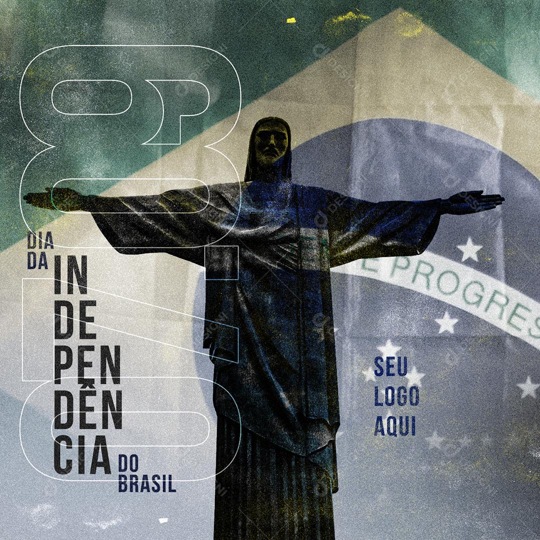 Post Feed Data Comemorativa Independência Social Media PSD Editável