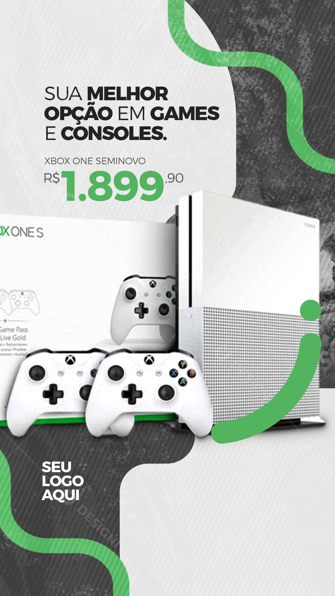 Story Sua Melhor Opção em Gamer e Console Social Media PSD Editável