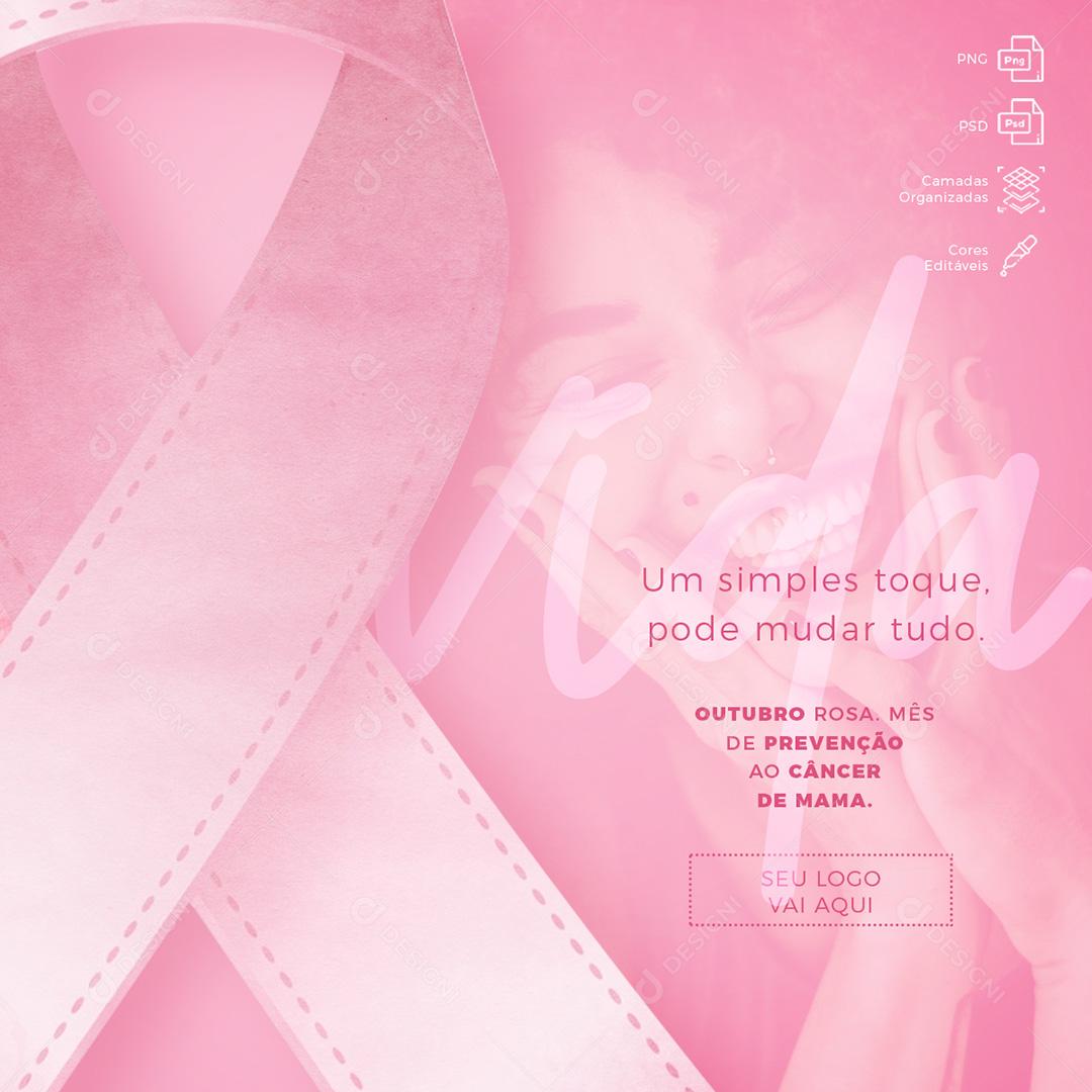 Um Simples Toque Pode Mudar Tudo Social Media PSD Editável