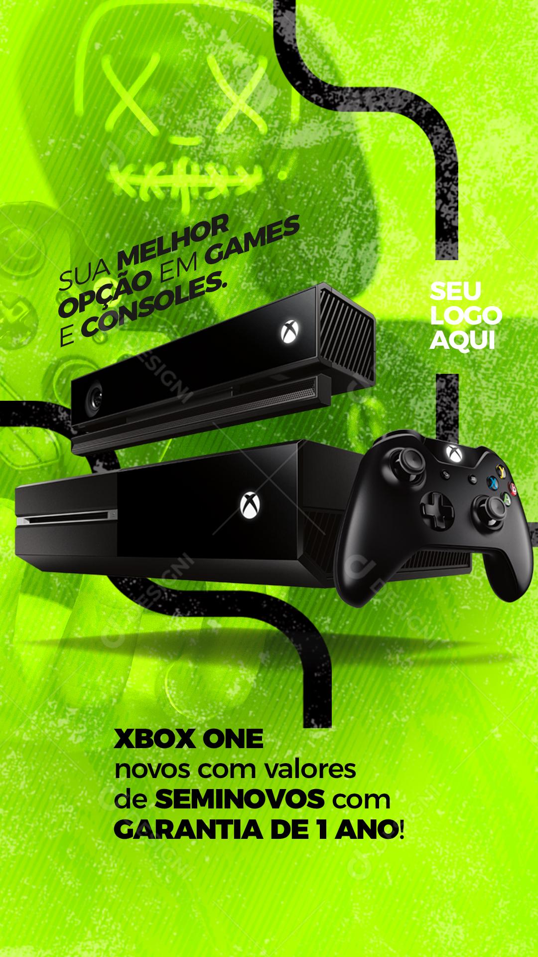 Story Sua Melhor Opção em Gamer e Console Social Media PSD Editável