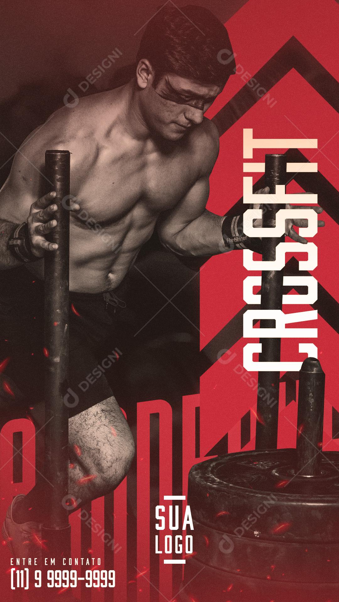 Academia de Crossfit Social Media PSD Editável