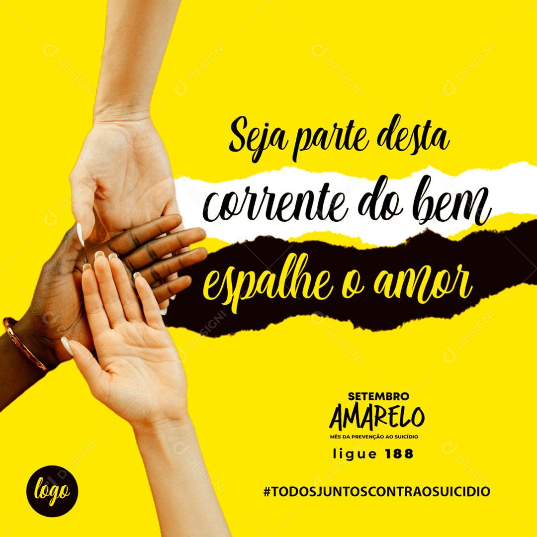 Post Feed Data Comemorativa Seja Partir Dessa Corrente do Bem Social Media PSD Editável