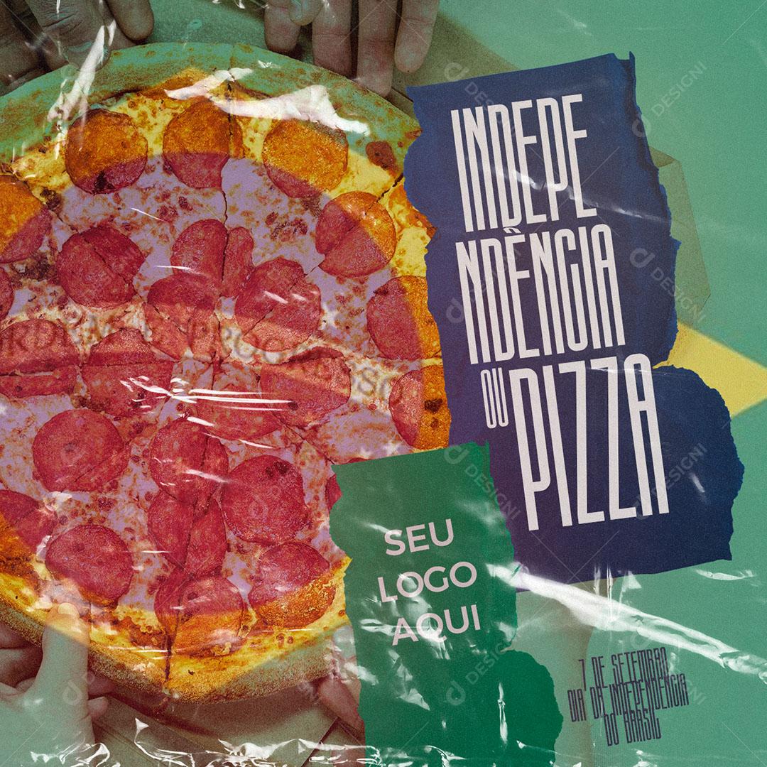 Post Feed Pizzaria Independência ou Pizza Social Media PSD Editável