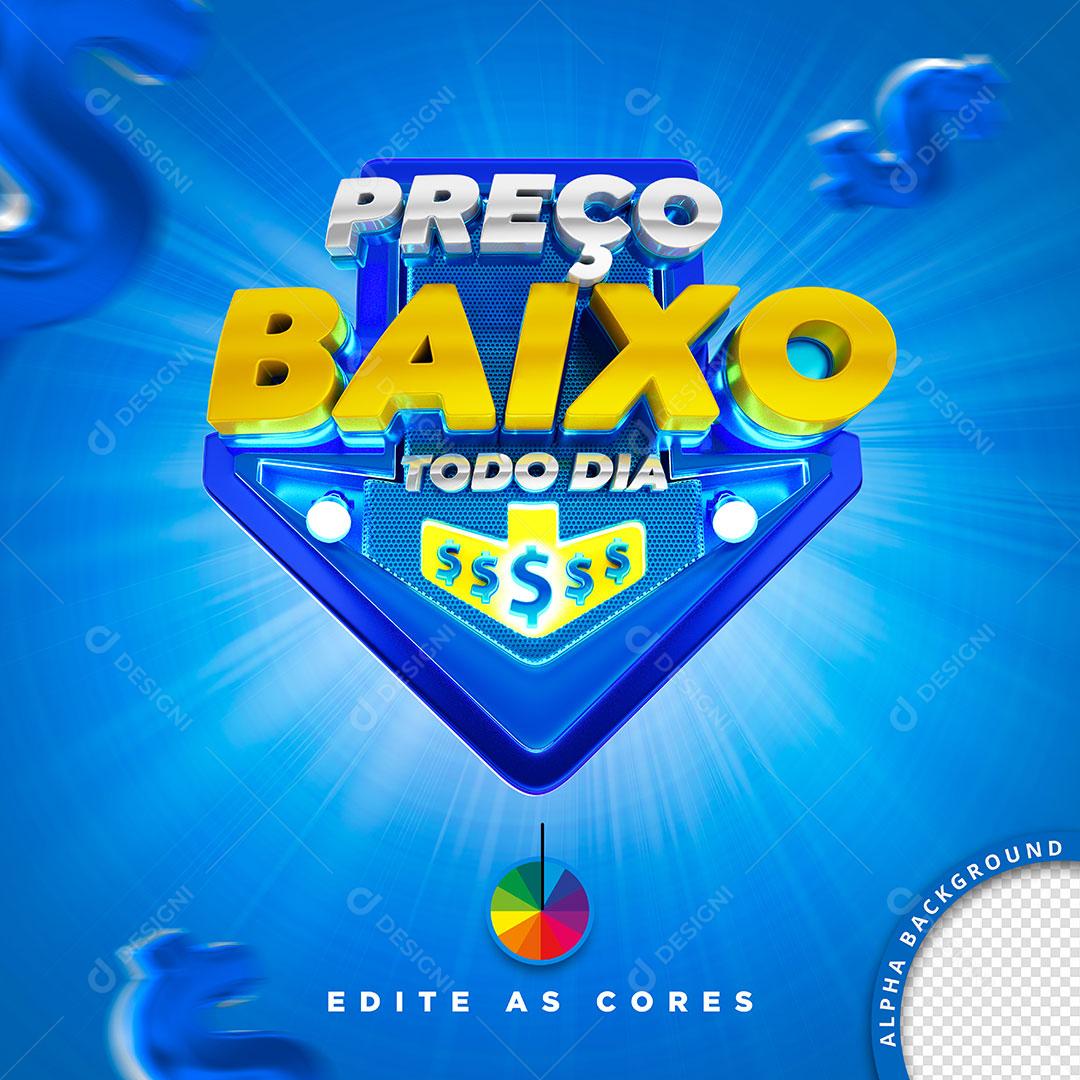 Preço Baixo Todo Dia Toda Linha De Eletros Social Media PSD Editável