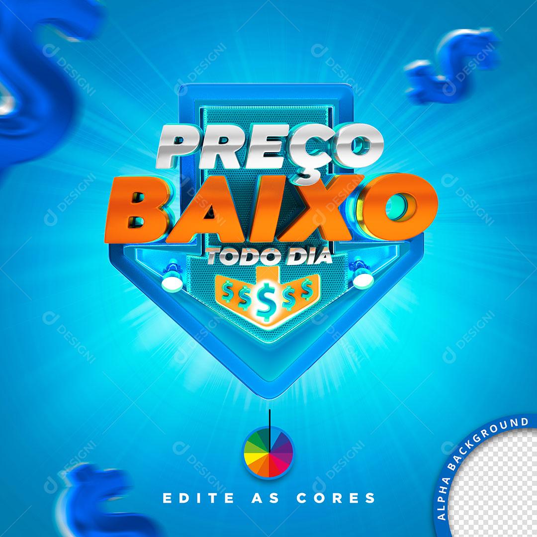 Preço Baixo Todo Dia Toda Linha De Eletros Social Media PSD Editável