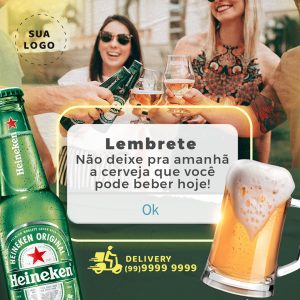 Lembre Heineken Delivery Social Media PSD Editável