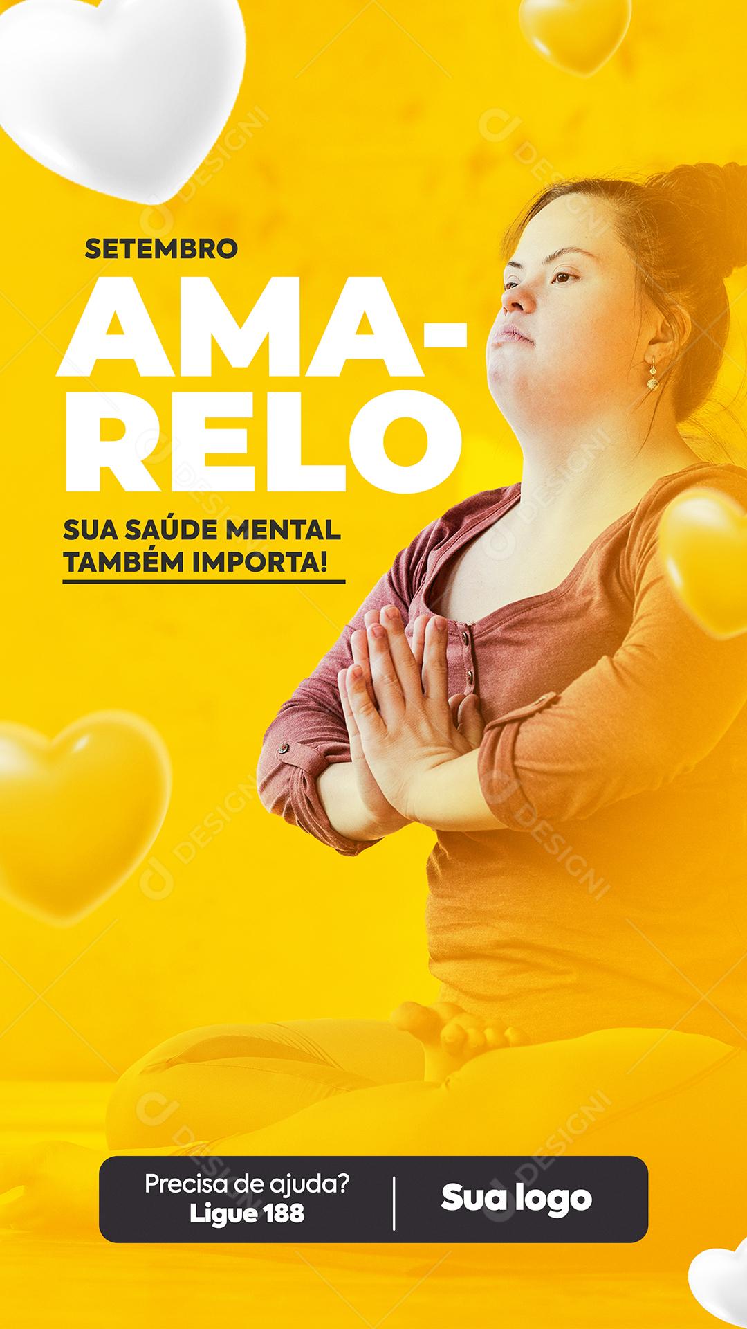 Post Story Commemorative Date Your Mental Health Also Matters Social Media Editable PSD