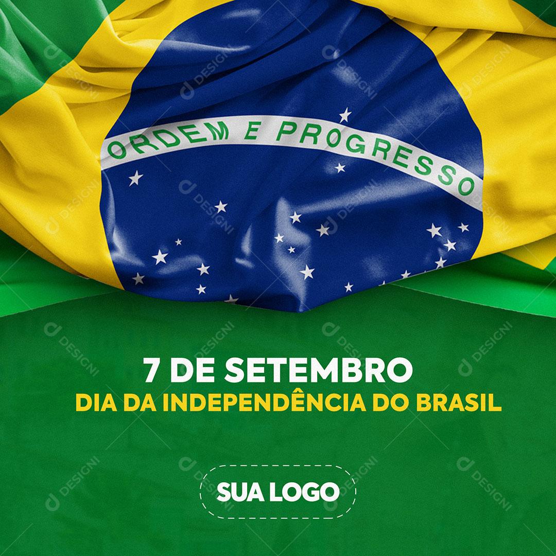 7 de Setembro datas comemorativas Social Media PSD Editável