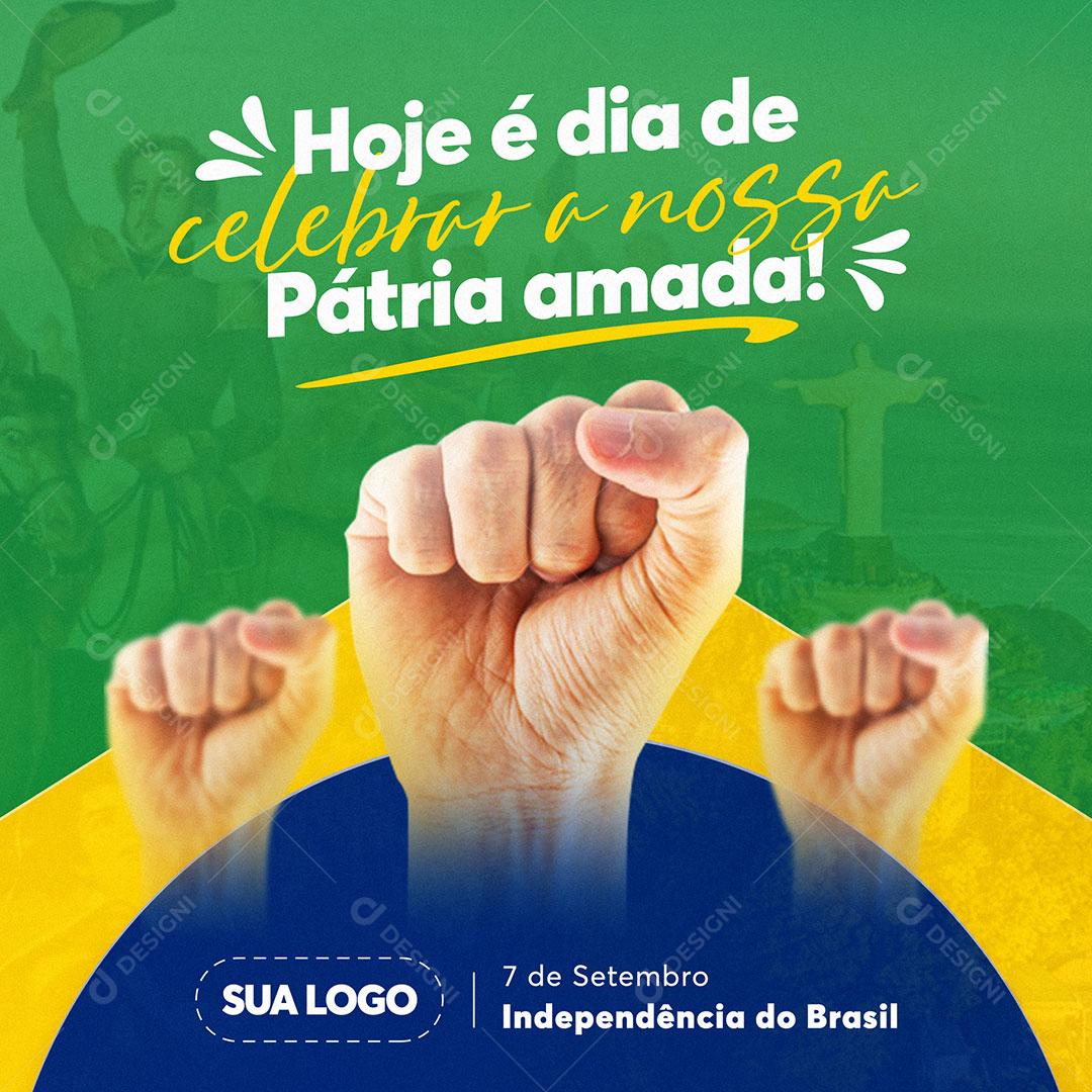 Independência do Brasil 7 de Setembro Social Media PSD Editável