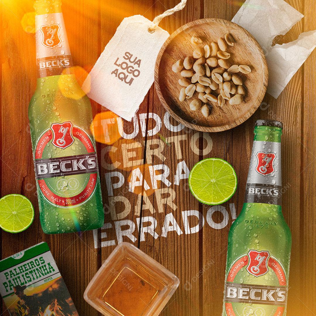 Post Feed Distribuidora Tudo Certo Para Dar Errado Social Media PSD Editável