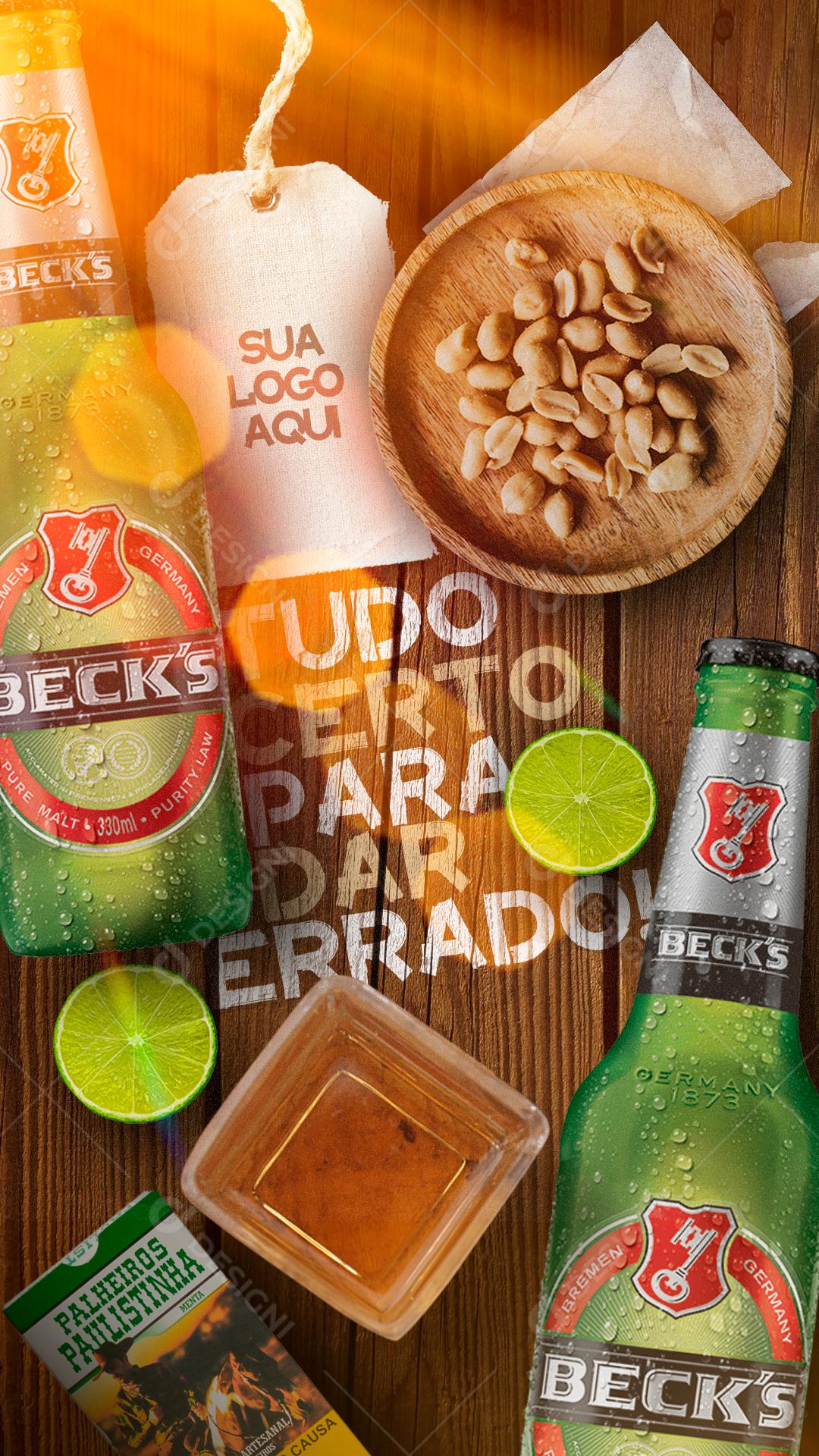 Post Story Distribuidora Tudo Certo Para Dar Errado Produtos Social Media PSD Editável