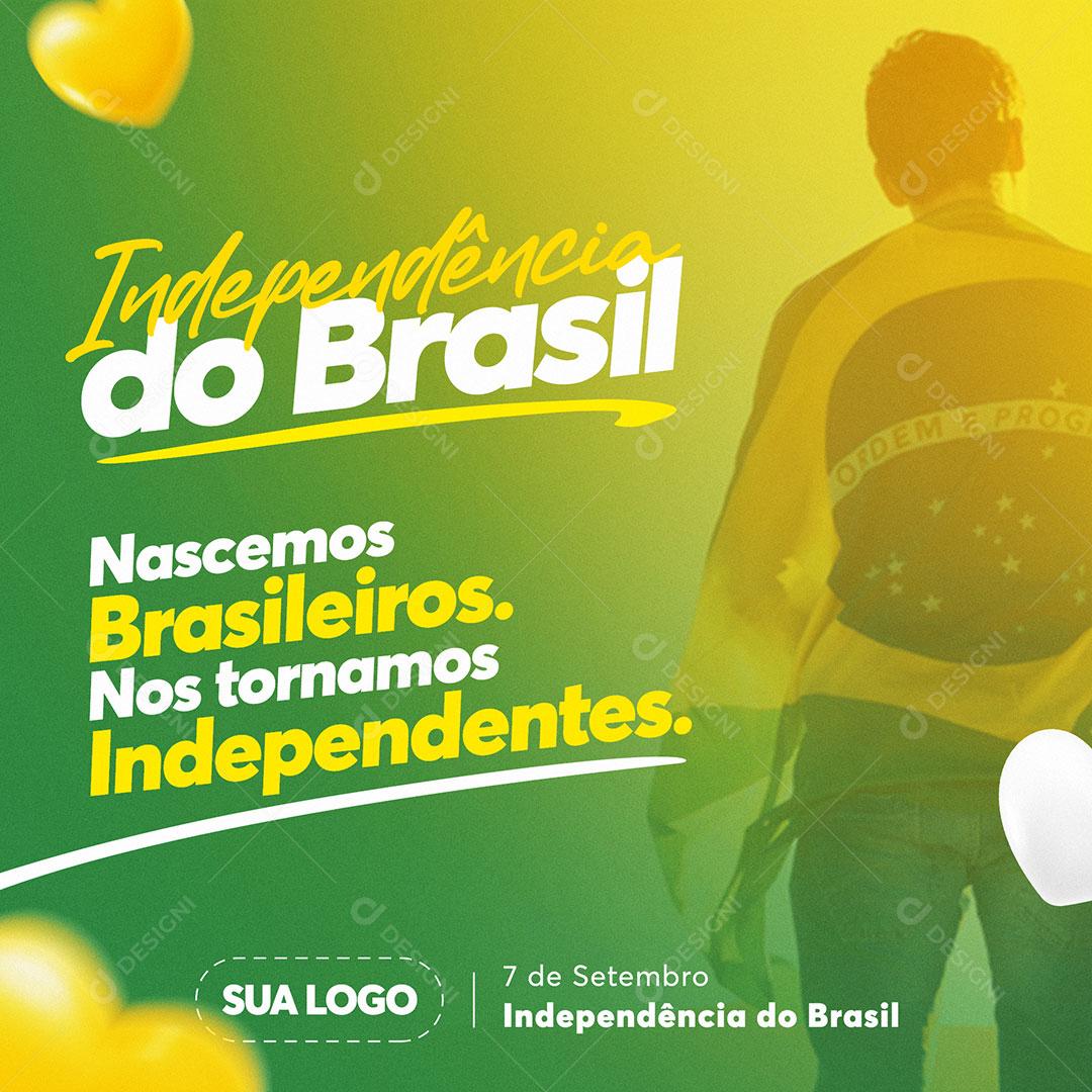 Independência do Brasil Social Media PSD Editável Photoshop