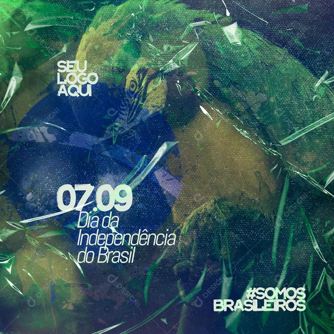 7 de Setembro Independência do Brasil Social Media PSD Editável