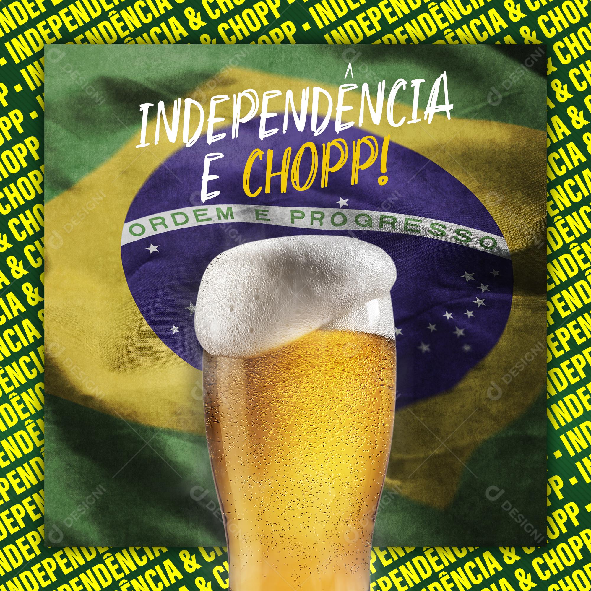 Independência e Chopp Bares Social Media PSD Editável