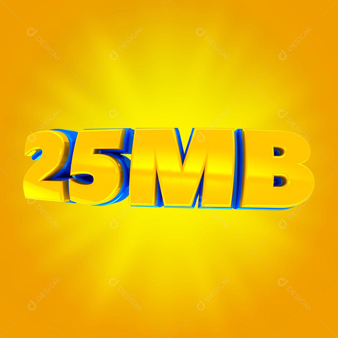 Selo 3D Para Composição 25MB Internet PSD Editavel