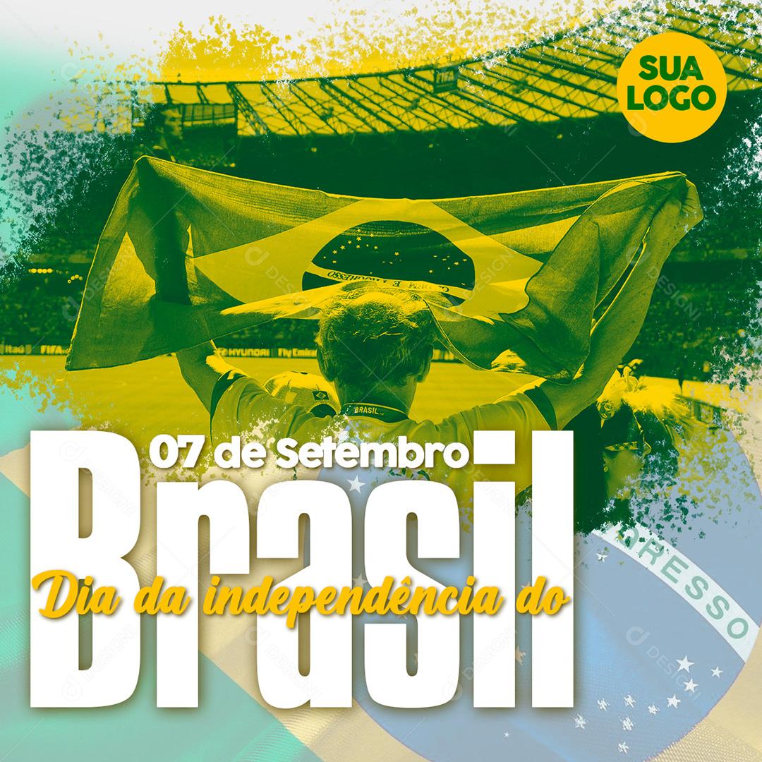 7 de Setembro Independência do Brasil Social Media PSD Editável