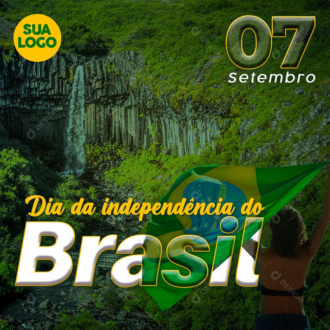 Independência do Brasil 7 de Setembro Social Media PSD Editável
