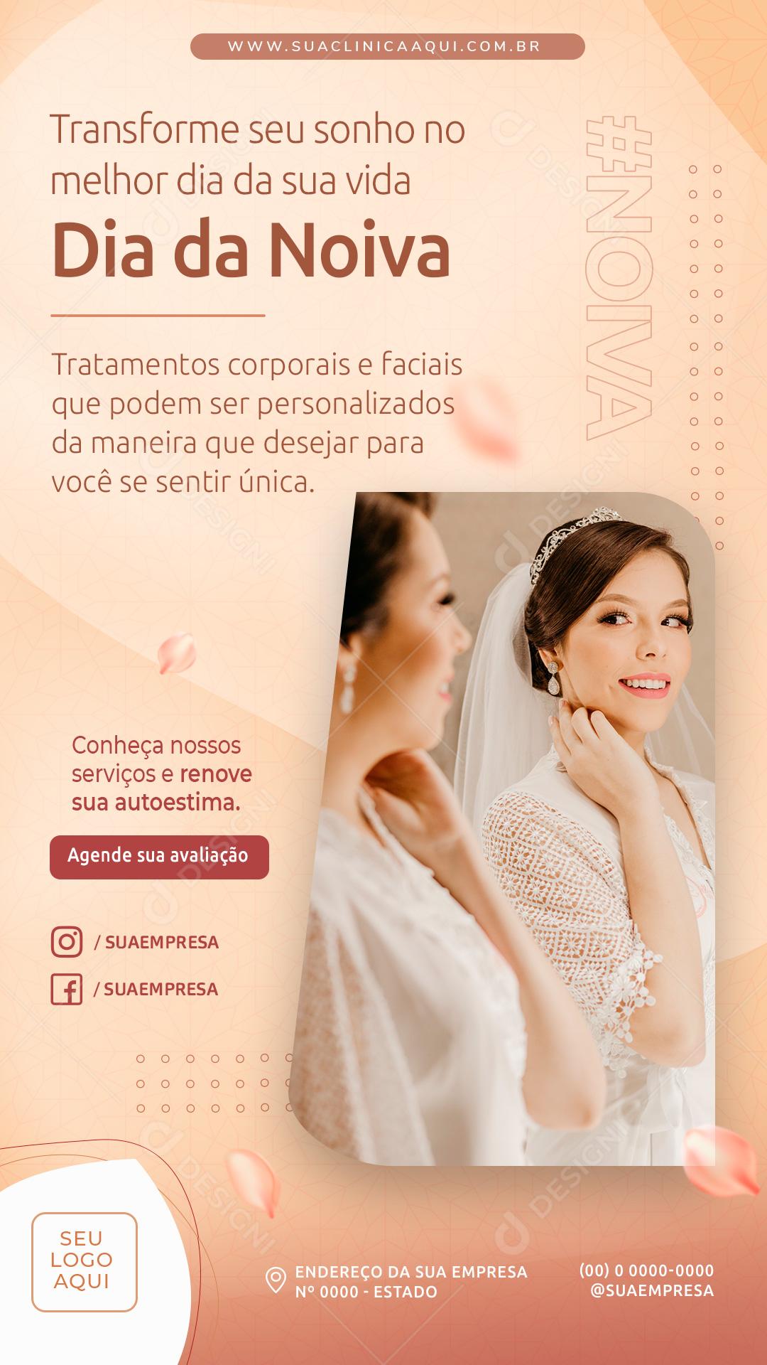 Dia Da Noiva Tratamento Corporais Social Media PSD Editável