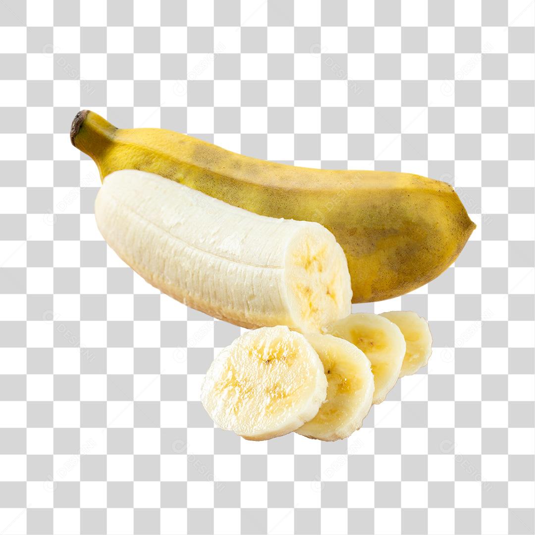 Banana Fatiada PNG Transparente Sem Fundo