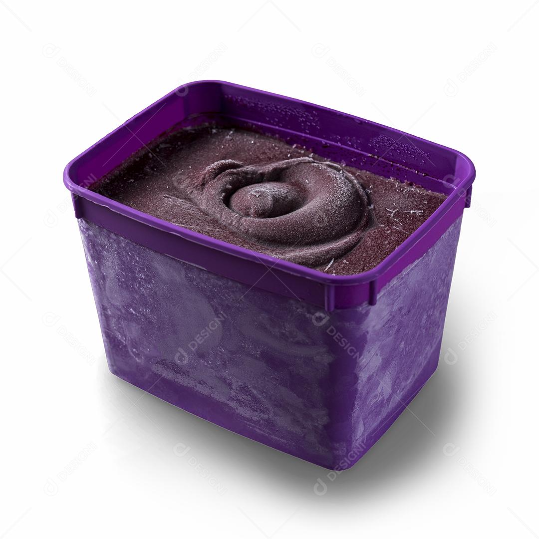 Pote de Sorvete de Açaí Imagem JPG